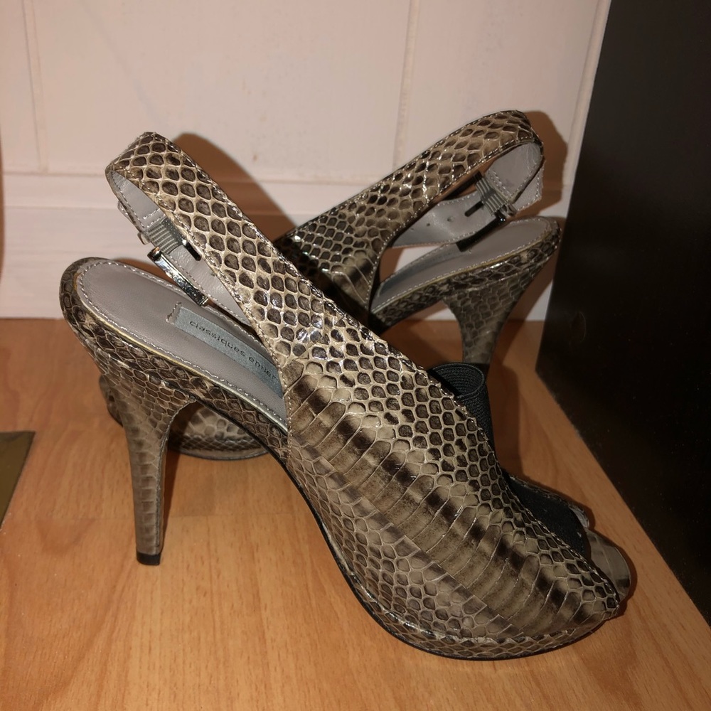 Classiques Entier Snakeskin Heels